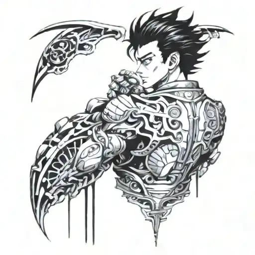 full black back tattoo akira theme  tattoo design idea