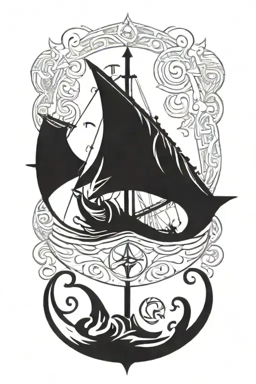 vikings symbols tattoo design idea
