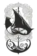vikings symbols tattoo design idea