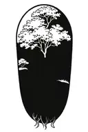 oak tree tattoo design idea