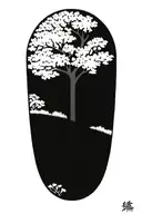 oak tree tattoo design idea