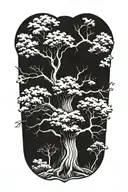 oak tree tattoo design idea