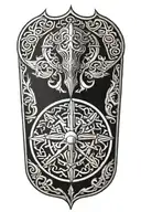viking shield tattoo design idea