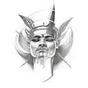 ANcient egypt gods leg sleeve tattoo design idea