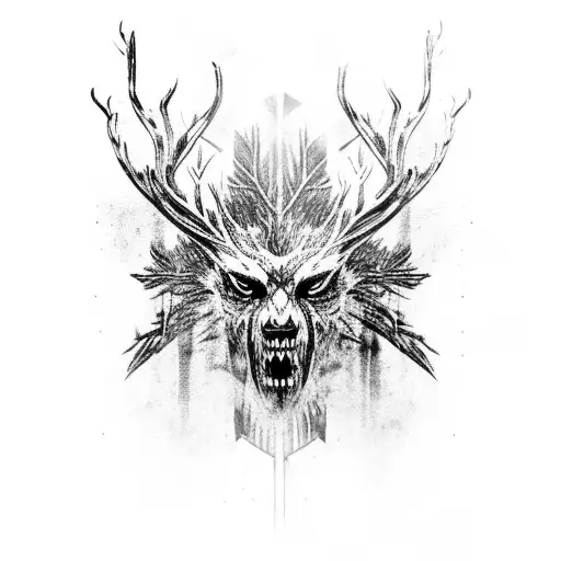 leshen witcher 3 tattoo design idea