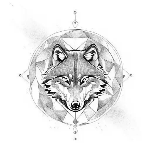 wolf dolphin eagle tattoo design idea