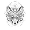 wolf dolphin eagle tattoo design idea