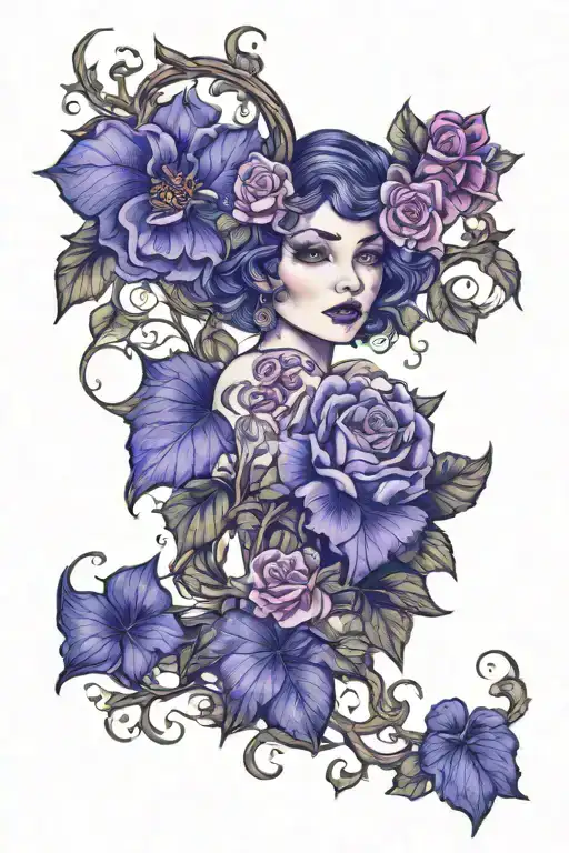 ivy tattoo design idea