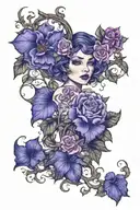 ivy tattoo design idea