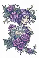 ivy tattoo design idea
