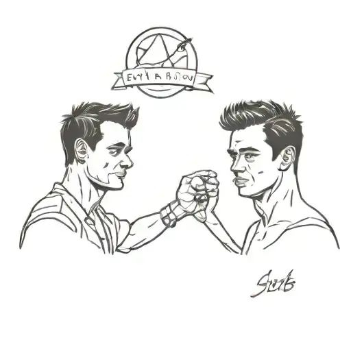 fight club tattoo design idea