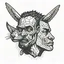 fight club tattoo design idea