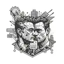 fight club tattoo design idea