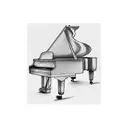grand piano  tattoo design idea