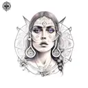  mujer libra tattoo design idea