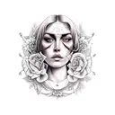  mujer libra tattoo design idea