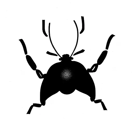 funny beetle  tattoo design idea