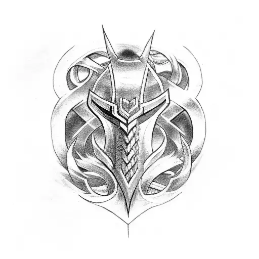Norse berserk rune  tattoo design idea