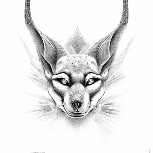 Anubis tattoo design idea