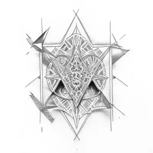 number 7 with a cross tattoo design idea