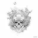 blue sky tattoo design idea