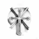 catholic cross tattoo design idea