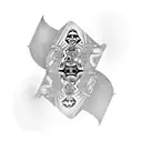 joker playing card, with Samurai warriors behind it tattoo design idea