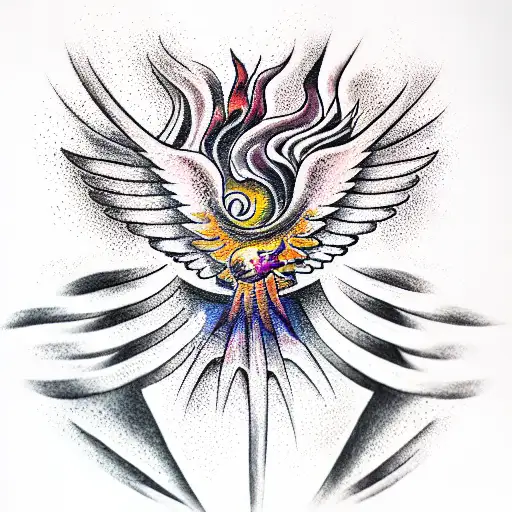 Phoenix tattoo design idea
