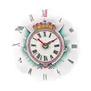 A Roman numeral clock with the numbers 7, 6, 0, 5, and 1 forming the shape of a heart tattoo design idea
