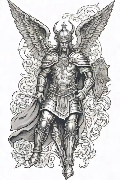 saint florian tattoo design idea