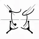 couple tattoo design from morse code letter C and R tattoo design idea