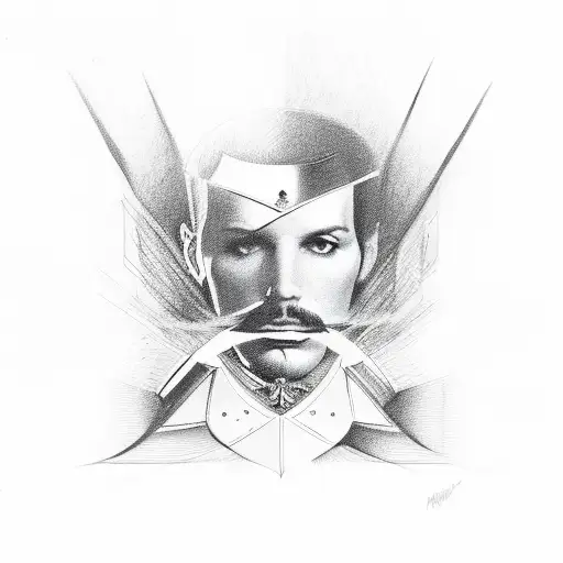 Freddy Mercury tattoo design idea