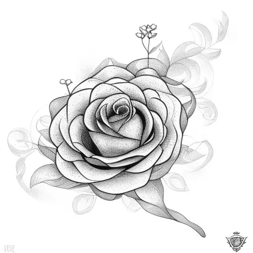 dainty flower bouquet, gemini tattoo design idea