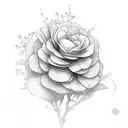 dainty flower bouquet, gemini tattoo design idea