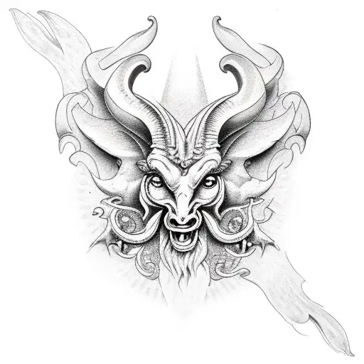 Baphomet tattoo design idea