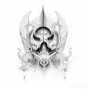 the last tear of lucifer tattoo design idea