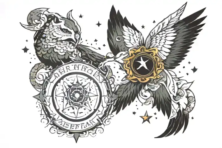 Per Aspera Ad Astra tattoo design idea