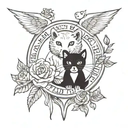 I am my sister's protector  tattoo design idea