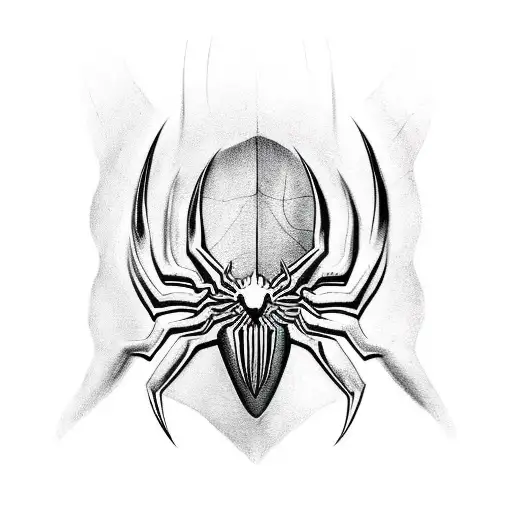 Spiderman and venom tattoo design idea