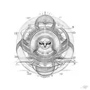 infinity symbol, left loop is a heart, right loop is a sun. tattoo design idea
