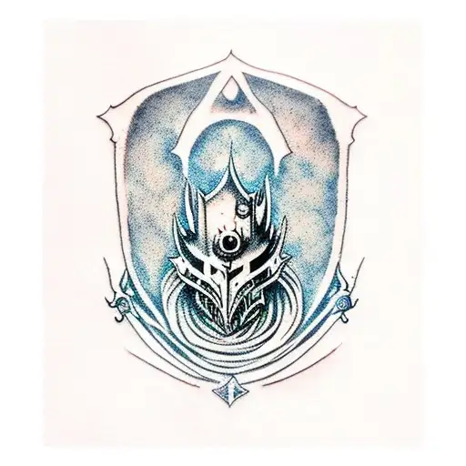 artorias from dark souls video game tattoo design idea