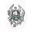 dark souls tattoo design idea