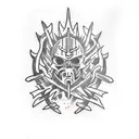 dark souls tattoo design idea