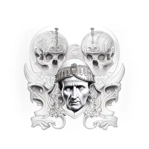 julius caesar  tattoo design idea