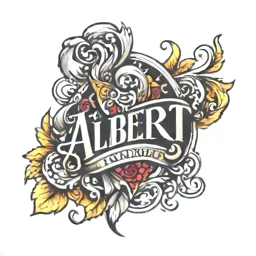 13+ Name Albert Tattoo Ideas - BlackInk AI