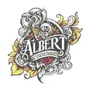 ALBERT NAME tattoo design idea