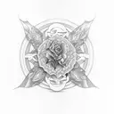 i want to be writed in the middle of a wreath Love Learn Enjoy tattoo design idea