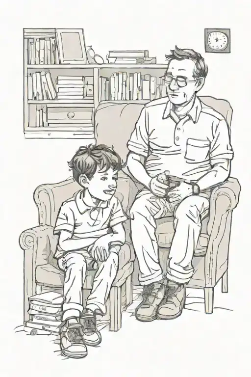 Father son time autism tattoo design idea