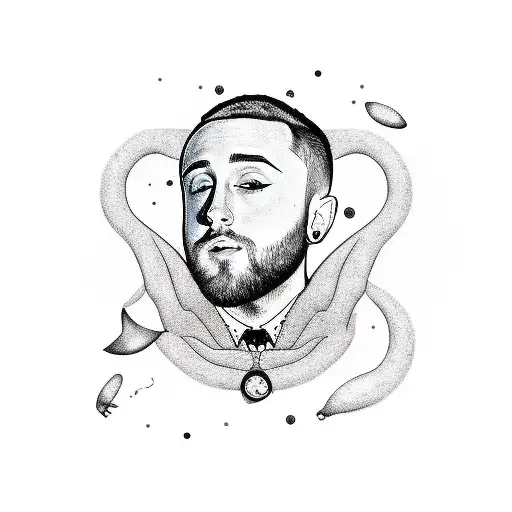 Mac Miller tribute  tattoo design idea