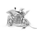 generate a tattoo using bike,hills,river tattoo design idea
